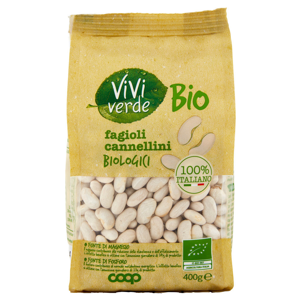 FAGIOLI CANNELLINI VIVI VERDE BIO COOP BS G 400 - 9