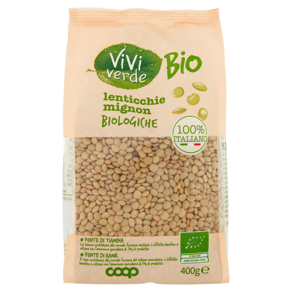 LENTICCHIE MIGNON VIVI VERDE BIO COOP BS G 400 - 2