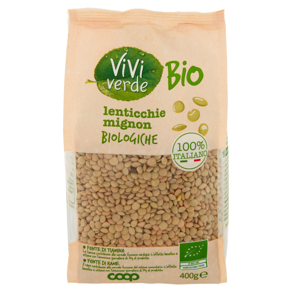 LENTICCHIE MIGNON VIVI VERDE BIO COOP BS G 400 - 21