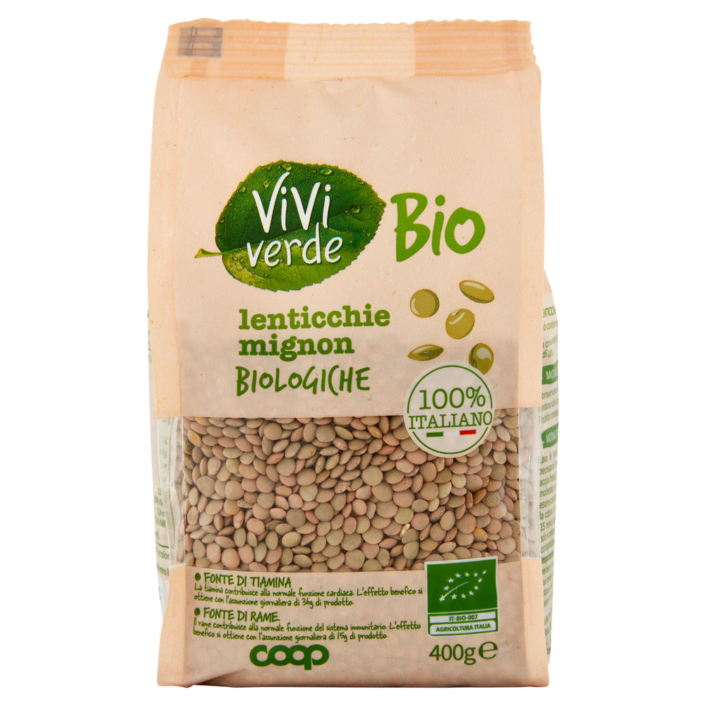 LENTICCHIE MIGNON VIVI VERDE BIO COOP BS G 400 - 1