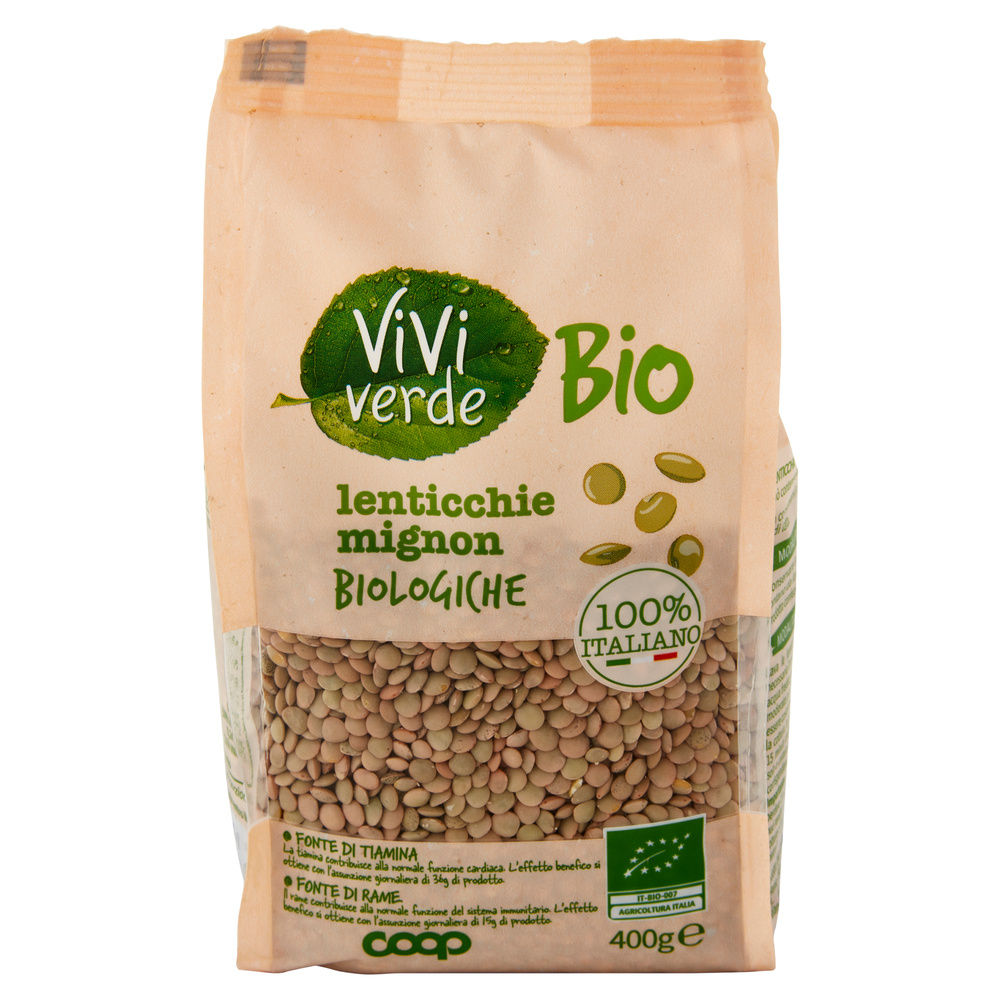 LENTICCHIE MIGNON VIVI VERDE BIO COOP BS G 400 - 13