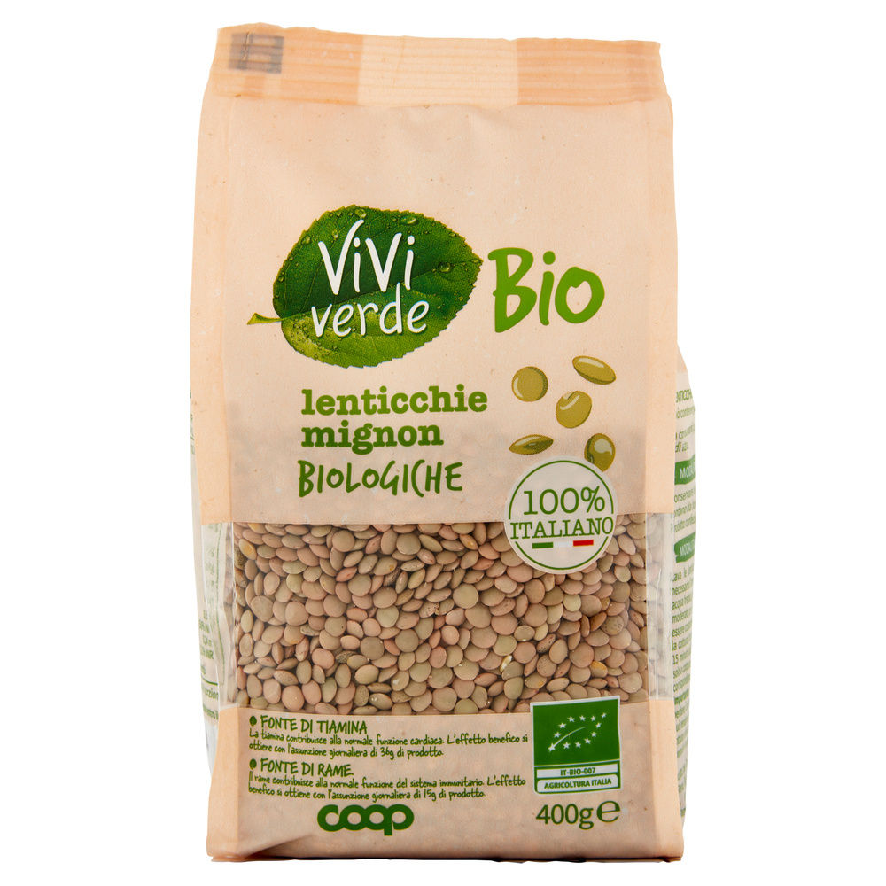 LENTICCHIE MIGNON VIVI VERDE BIO COOP BS G 400 - 6