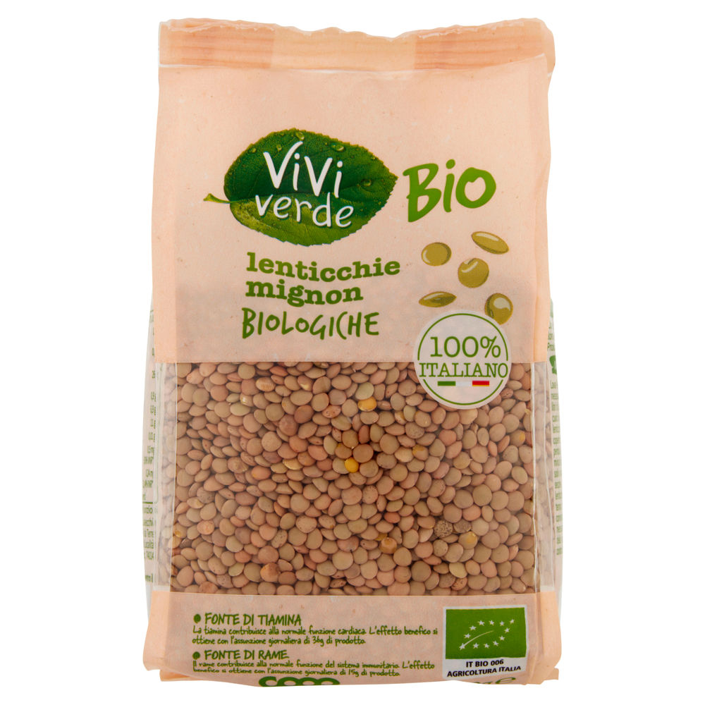 Lenticchie mignon vivi verde bio coop bs g 400