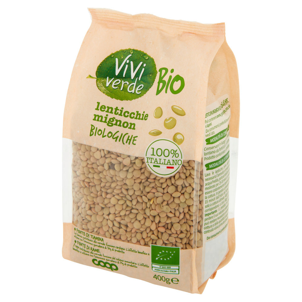 LENTICCHIE MIGNON VIVI VERDE BIO COOP BS G 400 - 23