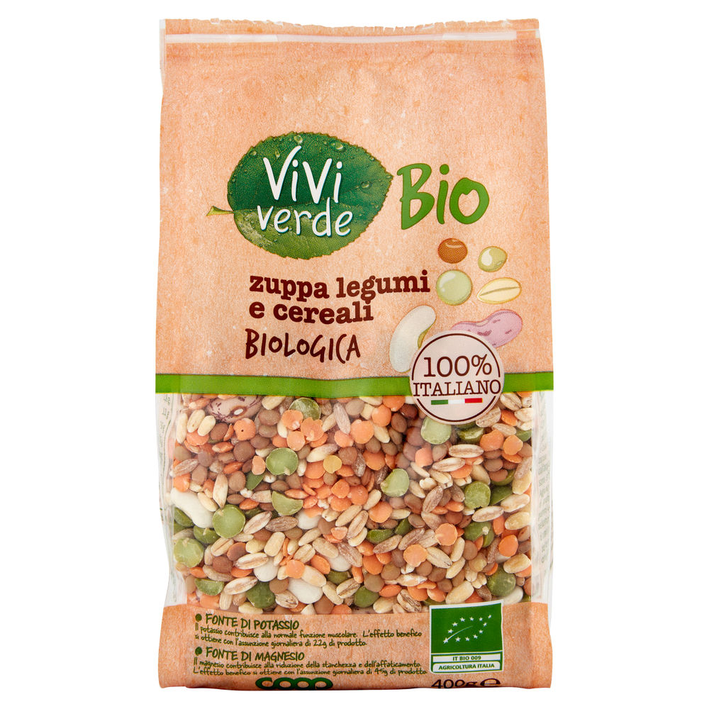 ZUPPA DI LEGUMI E CEREALI VIVI VERDE BIO COOP BS G 400 - 1