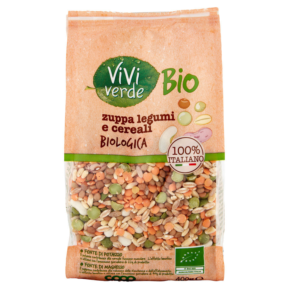 ZUPPA DI LEGUMI E CEREALI VIVI VERDE BIO COOP BS G 400 - 14