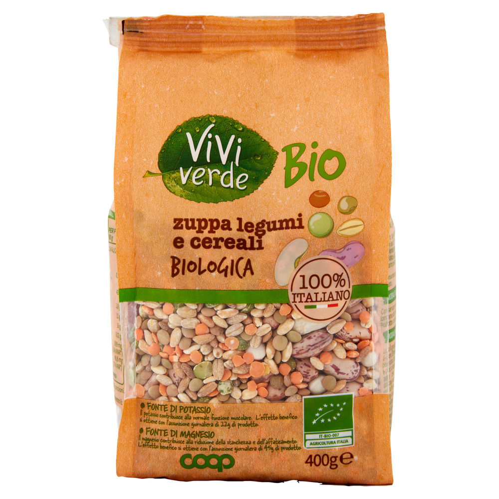 ZUPPA DI LEGUMI E CEREALI VIVI VERDE BIO COOP BS G 400 - 8