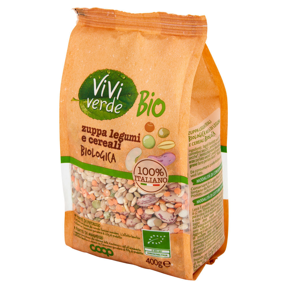 ZUPPA DI LEGUMI E CEREALI VIVI VERDE BIO COOP BS G 400 - 17