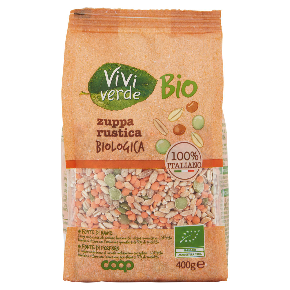 Zuppa rustica vivi verde bio coop bs  g 400