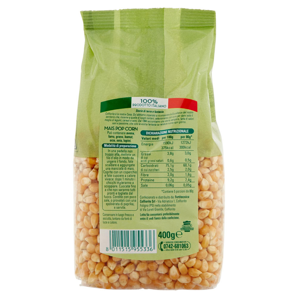 MAIS POP CORN ITALIA COLFIORITO SH G 400 - 1