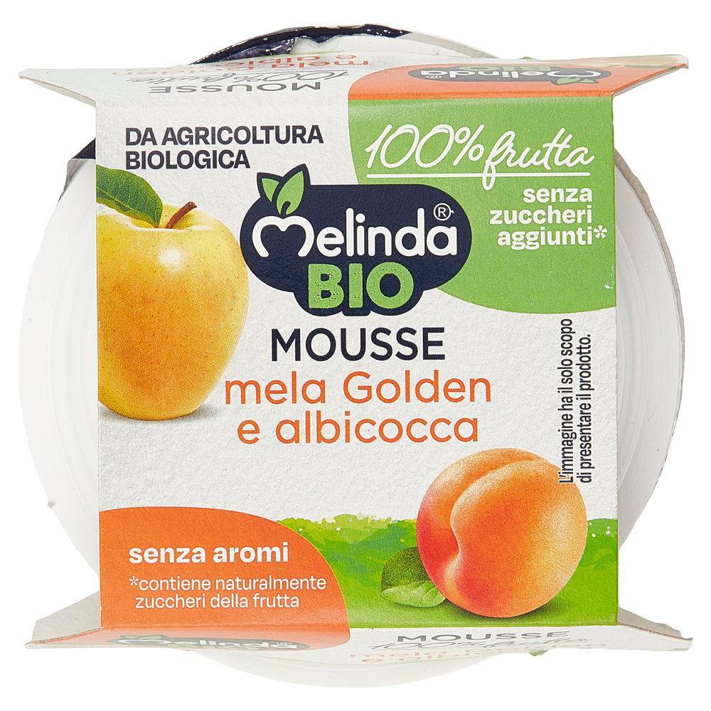 MOUSSE DI MELE E ALBICOCCA BIO MELINDA VH G 100X2 - 3