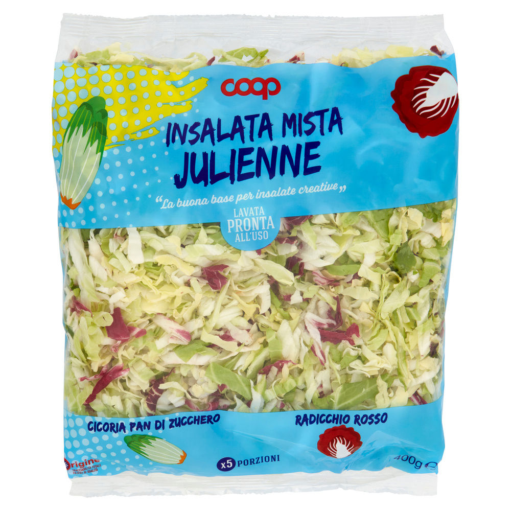 INSALATA MISTA MAXIFORMAT JULIEN PANDIZUCC E RADICCH ROSSO COOP ORIGINE BS G 400 - 18