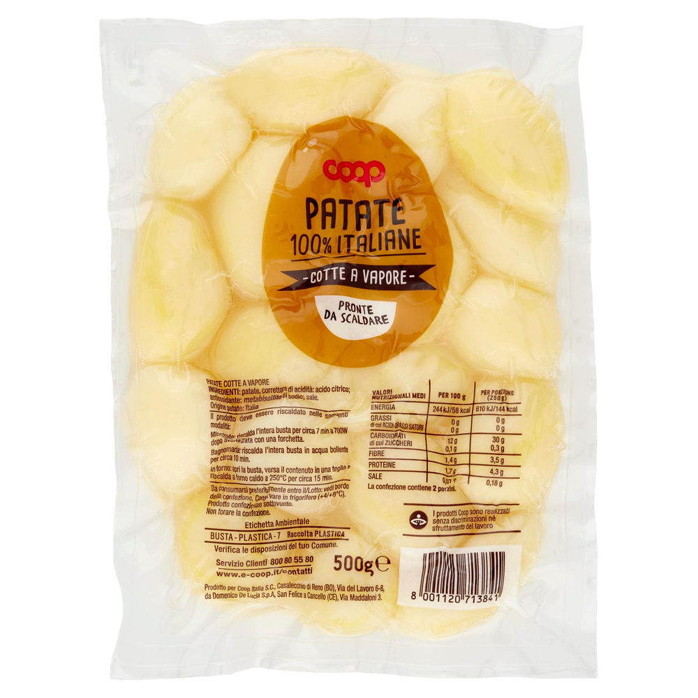 PATATE COTTE A VAPORE COOP IT BS G 500 - 5