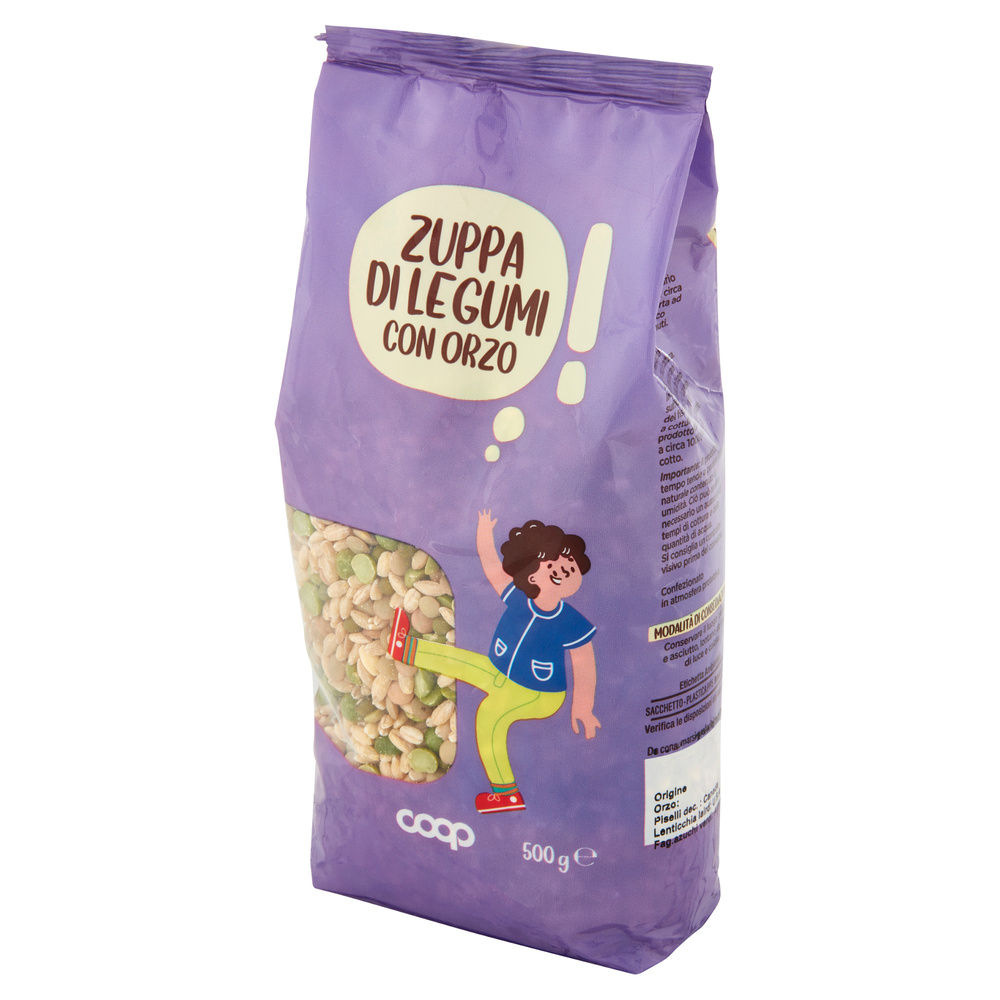 ZUPPA DI LEGUMI CON ORZO GLI SPESOTTI COOP BS G 500 - 14