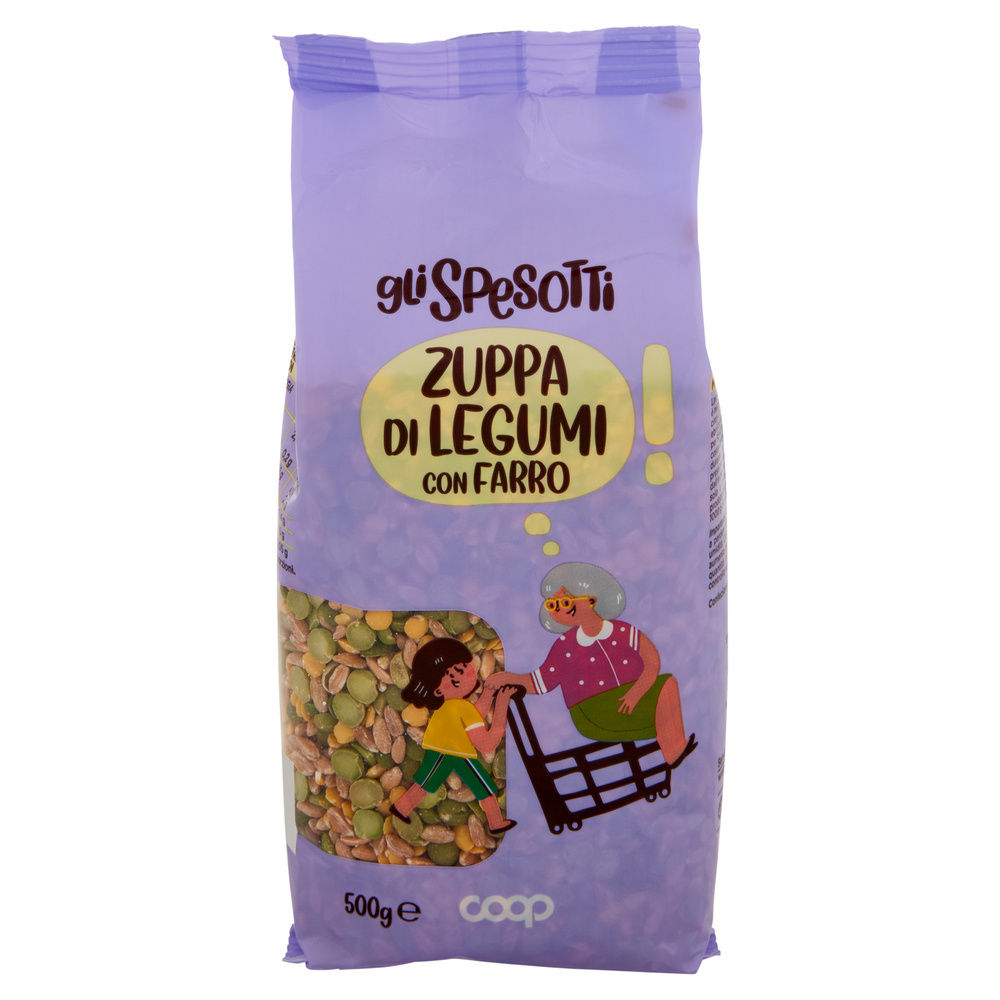 ZUPPA DI LEGUMI CON FARRO GLI SPESOTTI COOP BS G 500 - 16