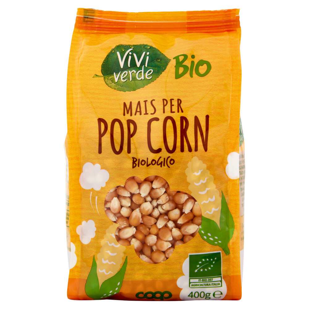 Mais per pop corn vivi verde bio coop bs g 400