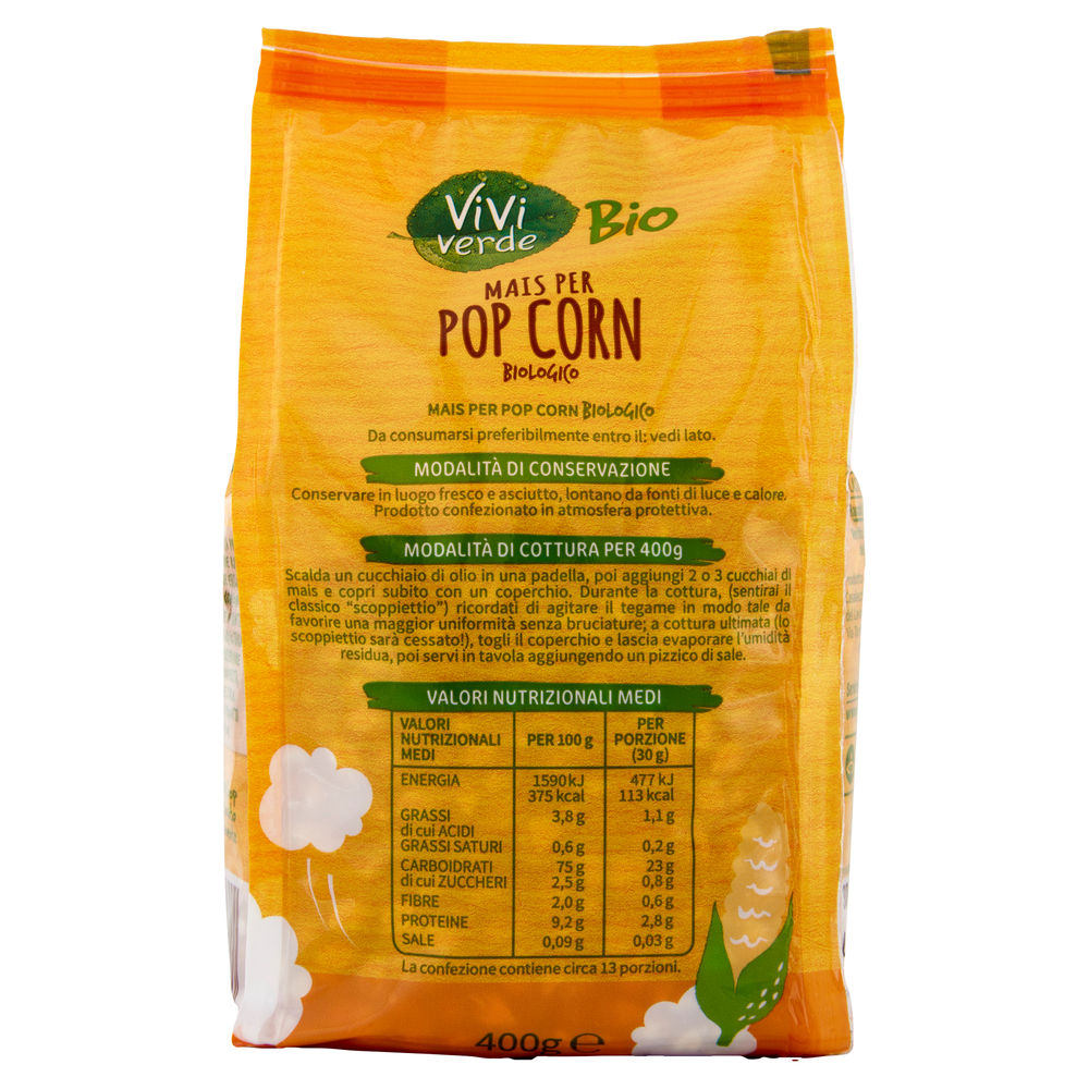 MAIS PER POP CORN VIVI VERDE BIO COOP BS G 400 - 3