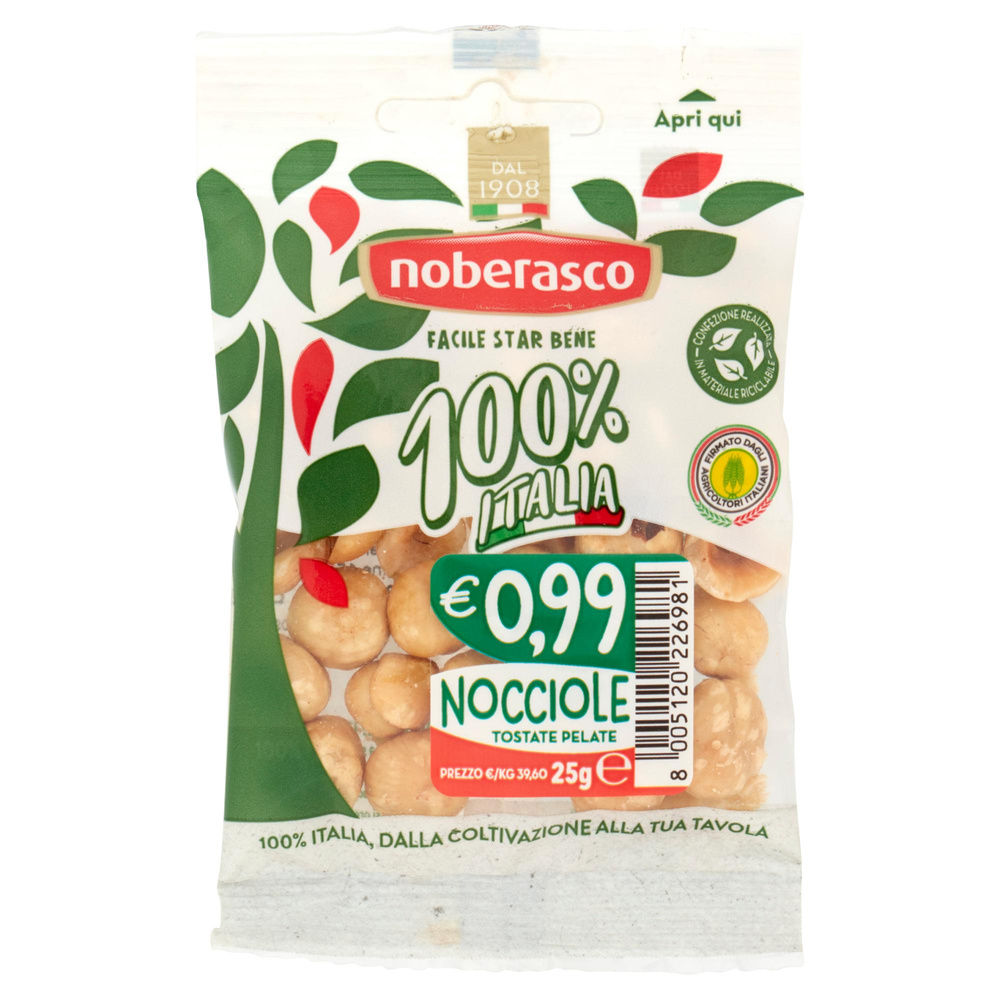 0,99 NOCCIOLE TOSTATE 100% ITALIA NOBERASCO BS G 25 - 2