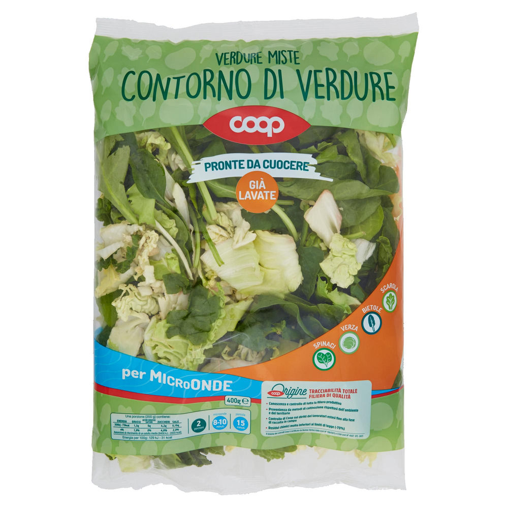 Contorno di verdure coop origine it bs g 400