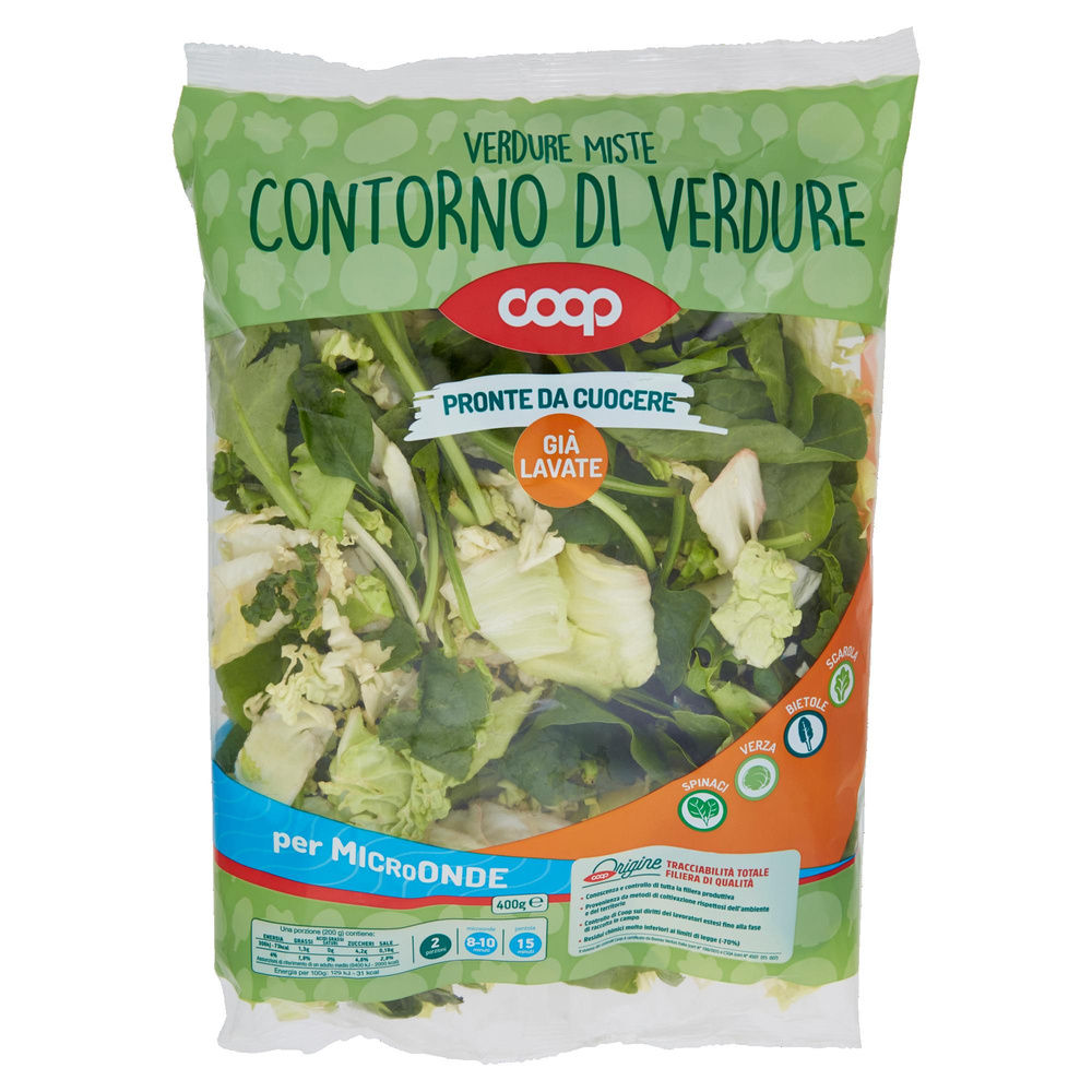 CONTORNO DI VERDURE COOP ORIGINE IT BS G 400 - 4