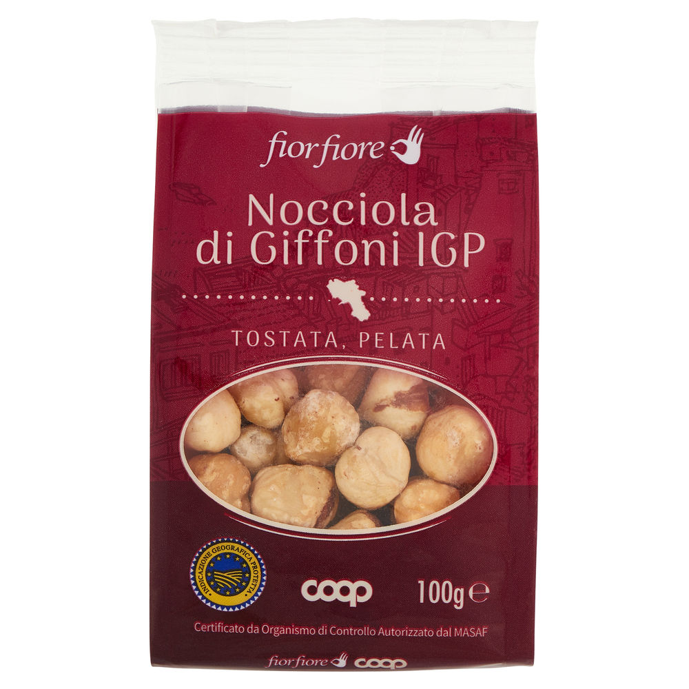 NOCCIOLA DI GIFFONI IGP FIOR FIORE PELATE E TOSTATE BS G 100 - 1