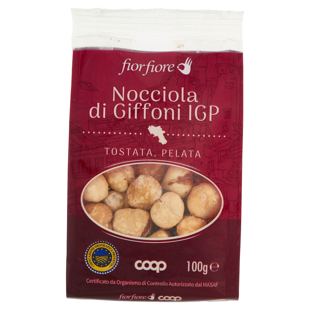 NOCCIOLA DI GIFFONI IGP FIOR FIORE PELATE E TOSTATE BS G 100 - 12