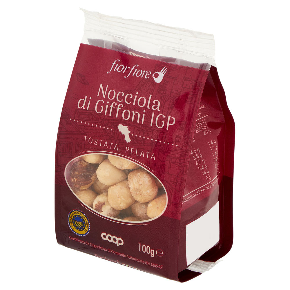 NOCCIOLA DI GIFFONI IGP FIOR FIORE PELATE E TOSTATE BS G 100 - 17