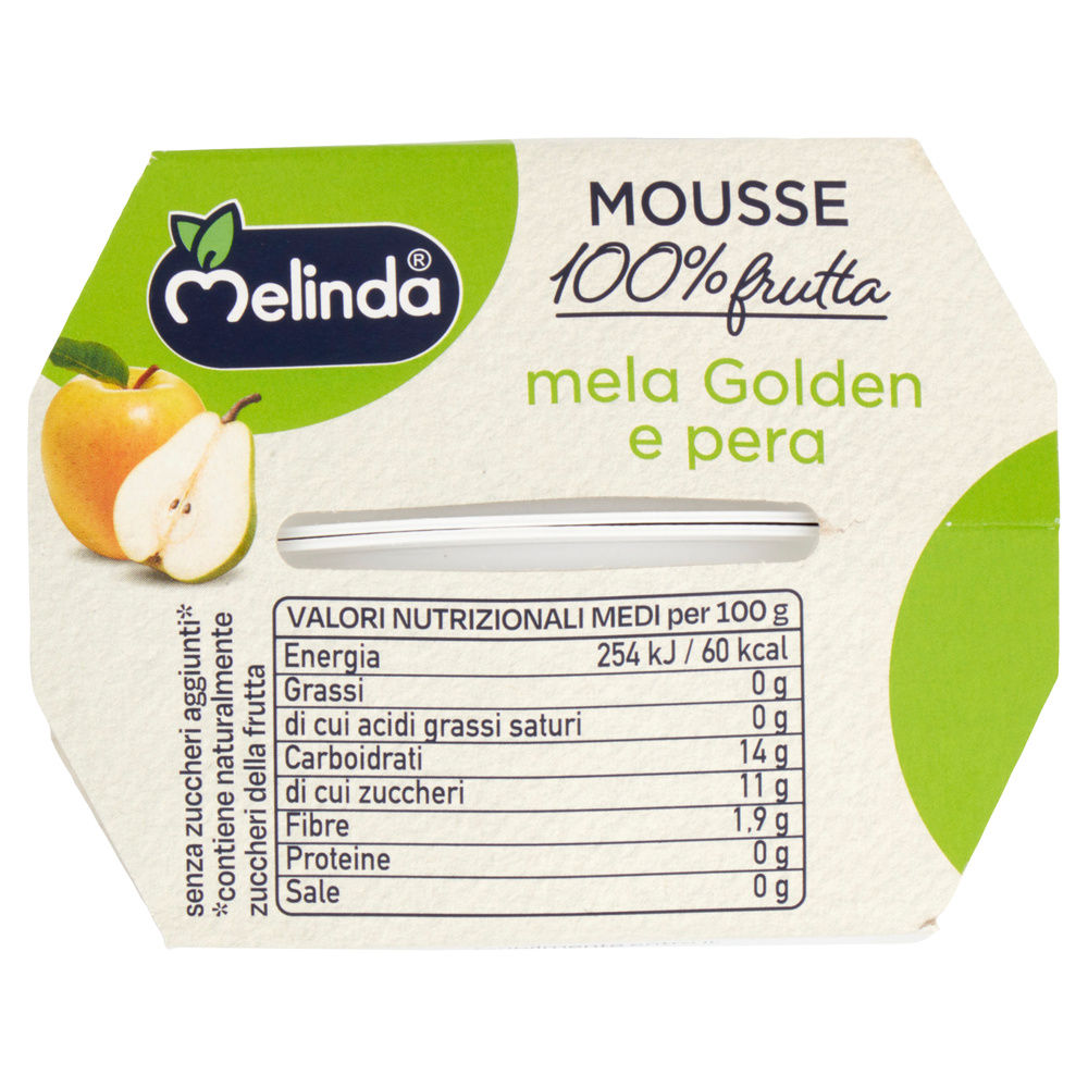 MOUSSE MELA/PERA MELINDA CLUSTER 2 X 100 G - 2