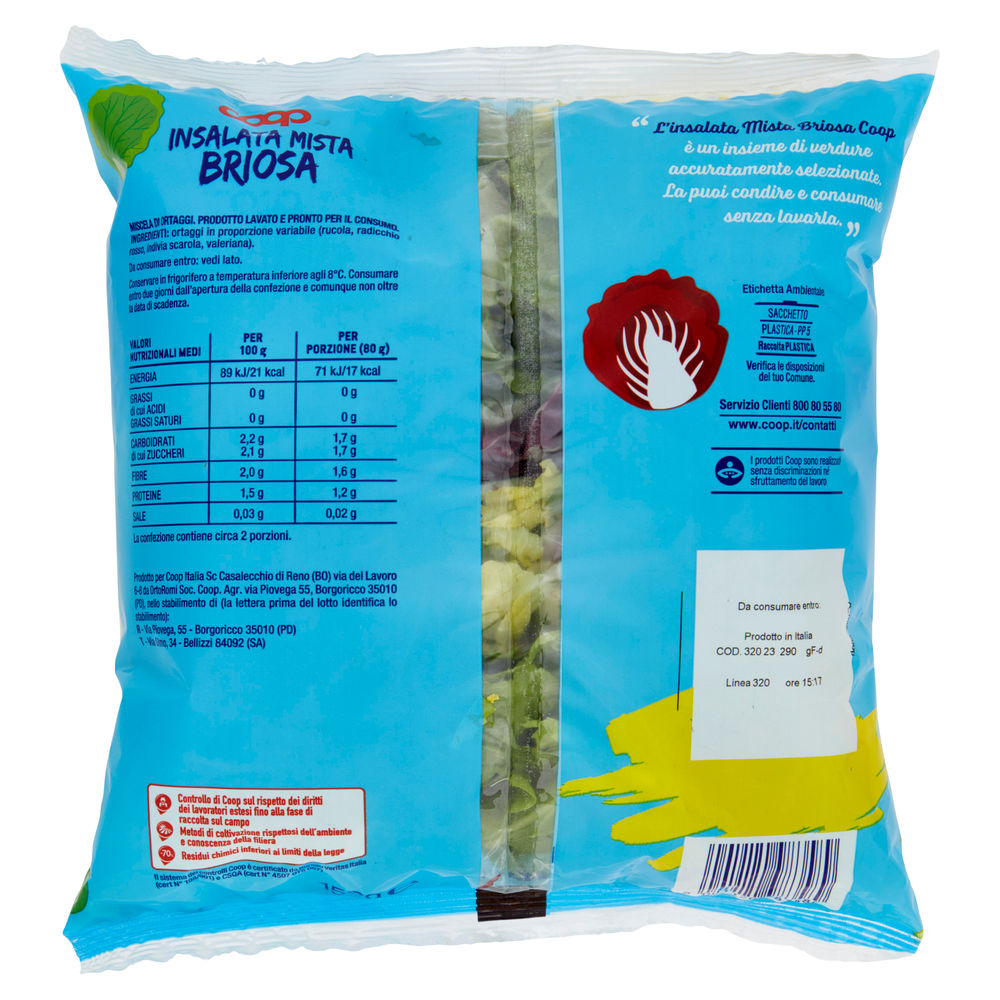 INSALATA MISTA BRIOSA COOP ORIGINE IT BS G 150 - 3