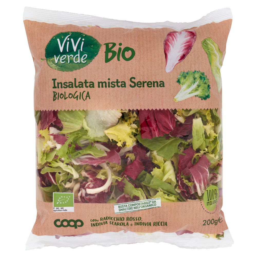 INSALATA MISTA SERENA VIVI VERDE BIO COOP IT I^ BS G 200 - 0