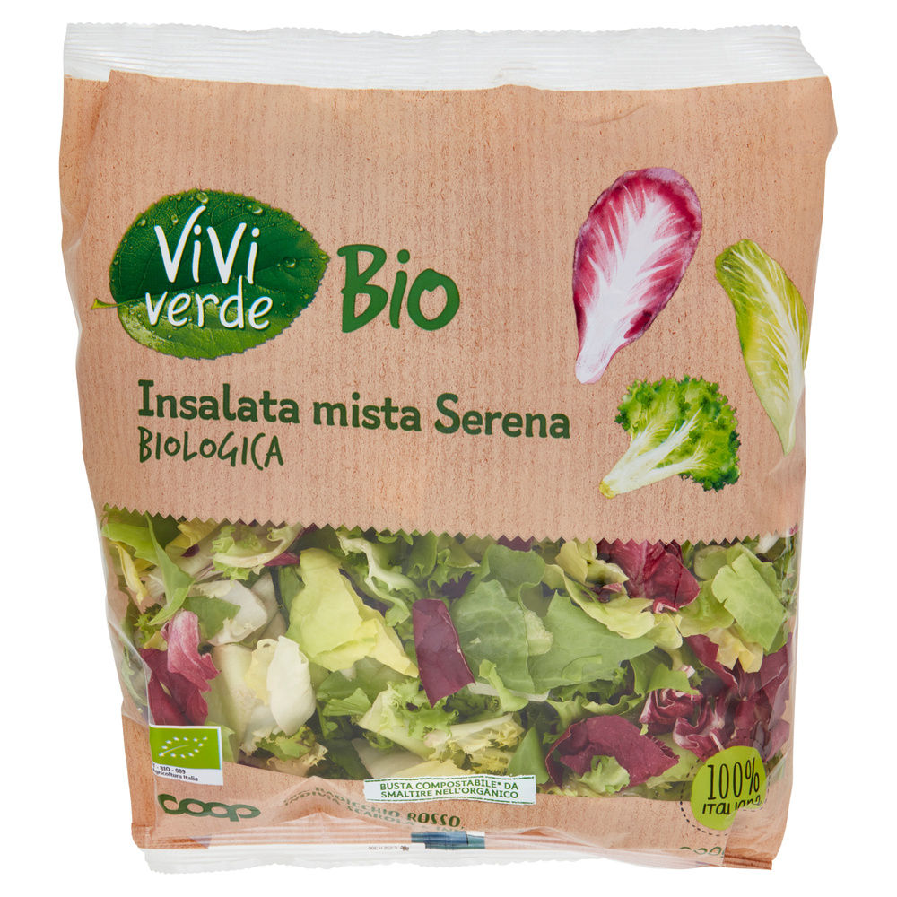 INSALATA MISTA SERENA VIVI VERDE BIO COOP IT I^ BS G 200 - 21