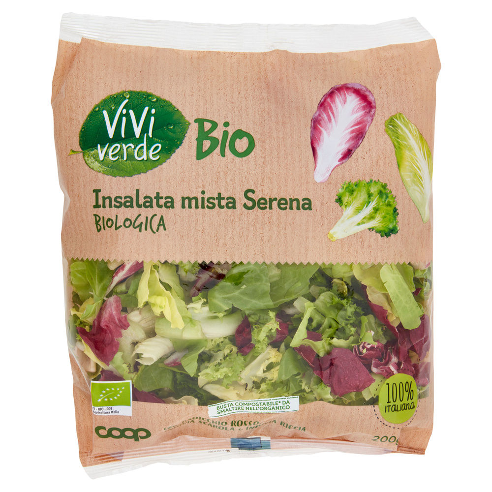 INSALATA MISTA SERENA VIVI VERDE BIO COOP IT I^ BS G 200 - 20