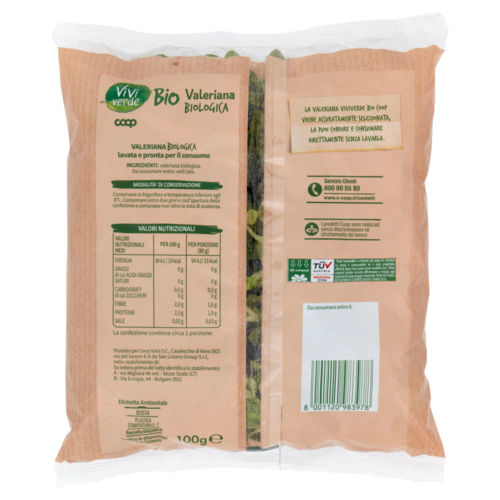 VALERIANA VIVI VERDE BIOCOOP IT I^ BS G 100 - 11