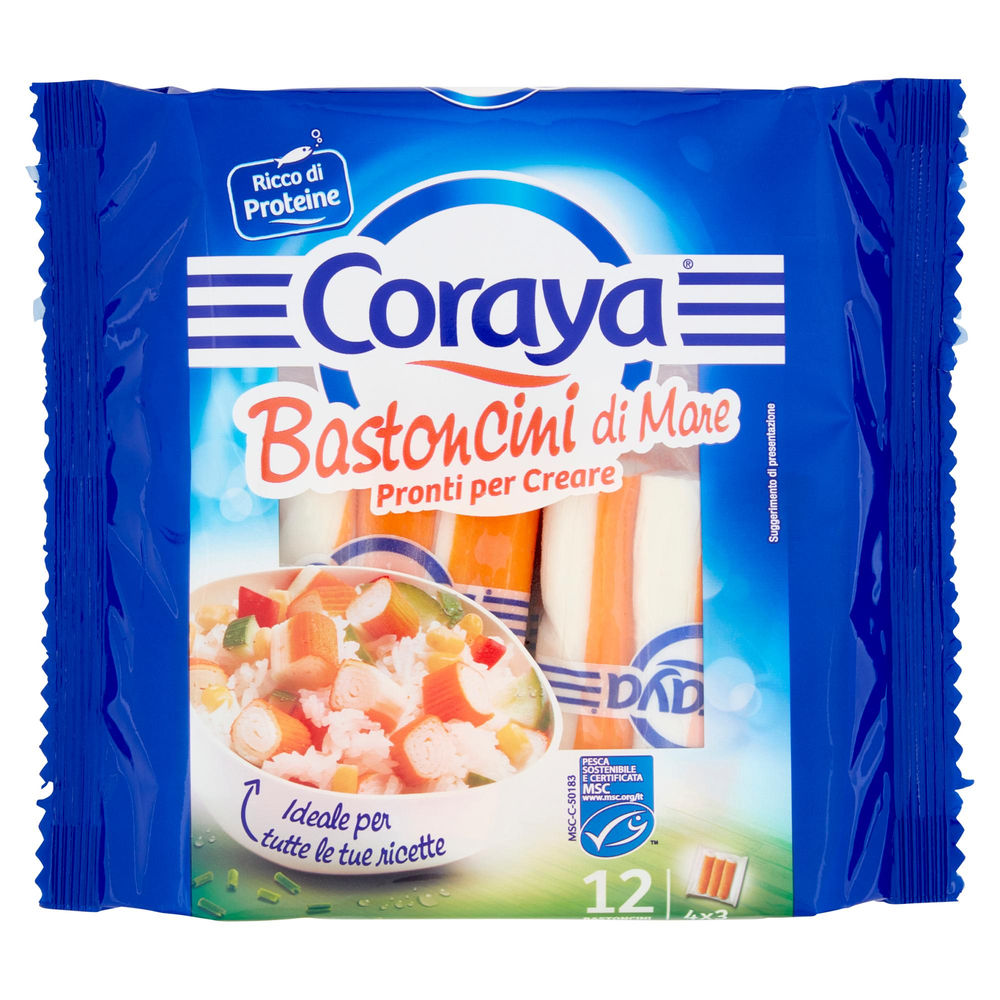 Bastoncini di mare coraya  pz 12 g 180