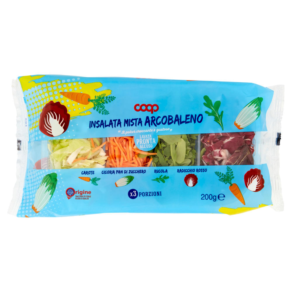 INSALATA MISTA ARCOBALENO COOP ORIGINE VH FLOW PACK  G 200 - 0