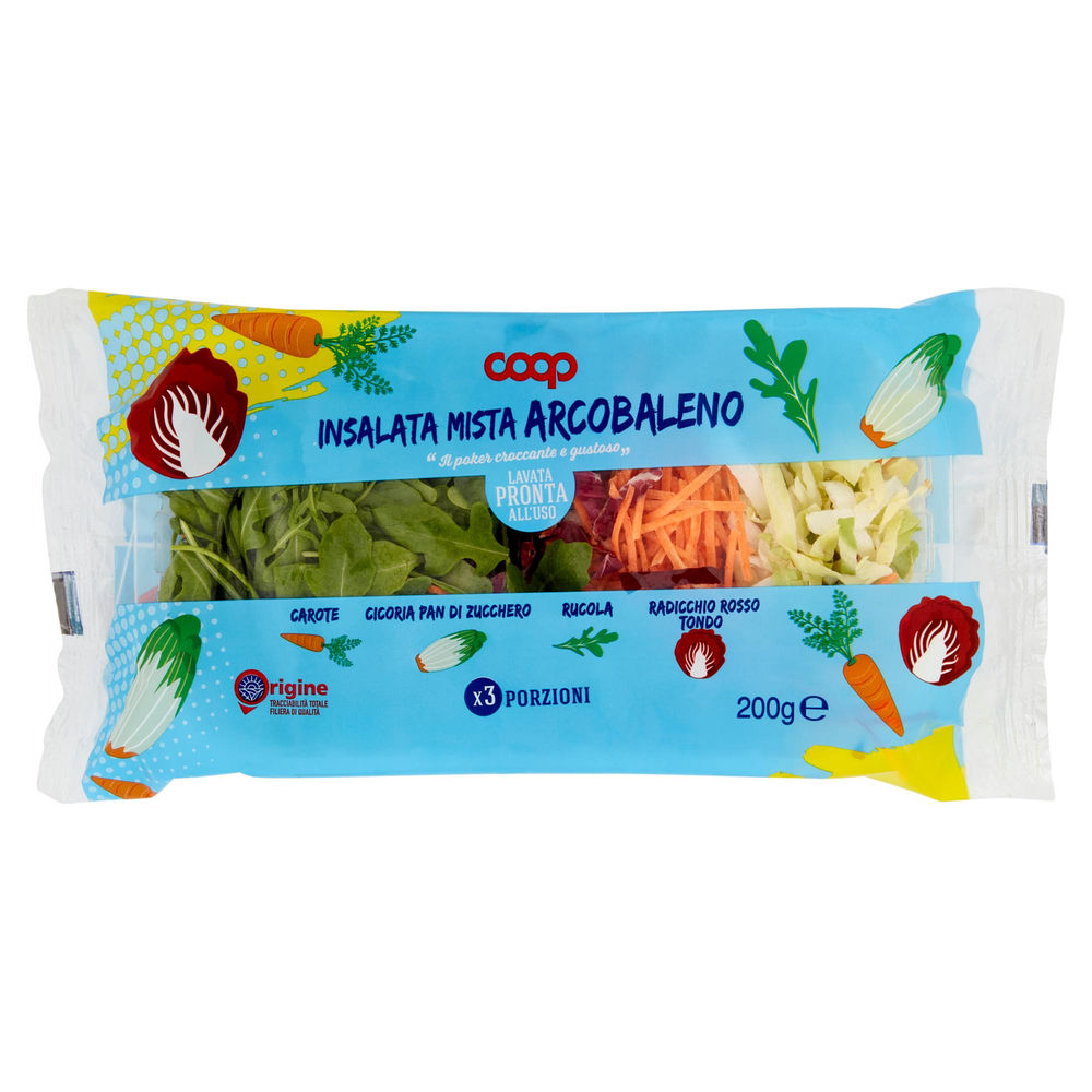 INSALATA MISTA ARCOBALENO COOP ORIGINE VH FLOW PACK  G 200 - 1