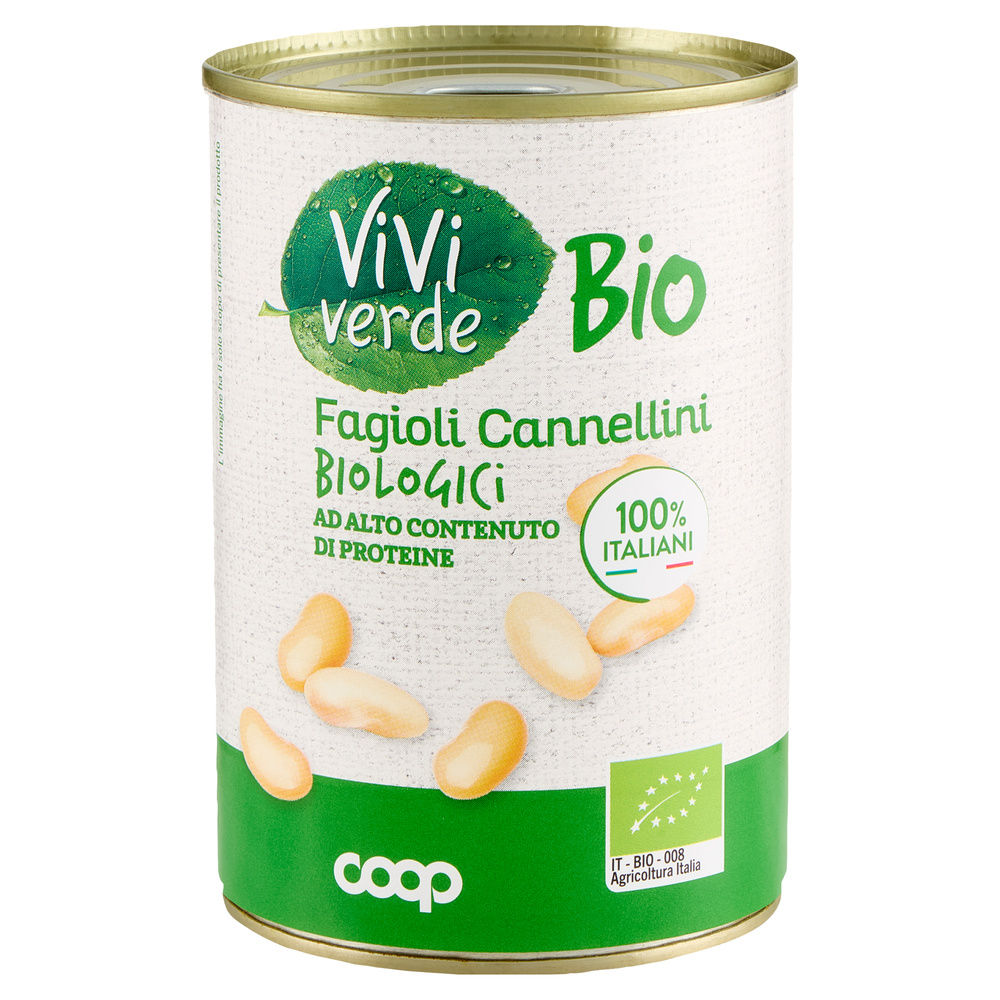 FAGIOLI CANNELLINI BIO VIVI VERDE COOP LATTINA G 400 SG G 240 - 9