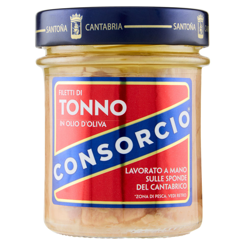 FILETTI TONNO OLIO OLIVA CONSORCIO  VASO VETRO G 180 - 0