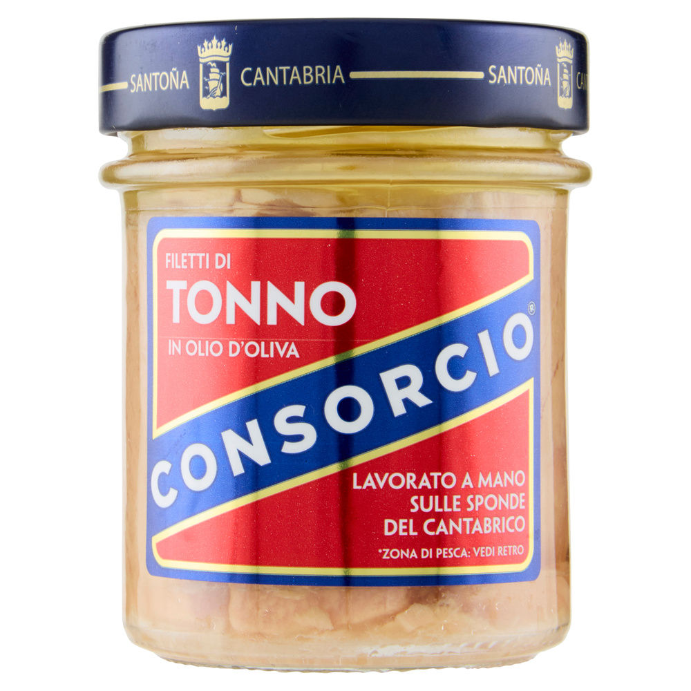 FILETTI TONNO OLIO OLIVA CONSORCIO  VASO VETRO G 180 - 7