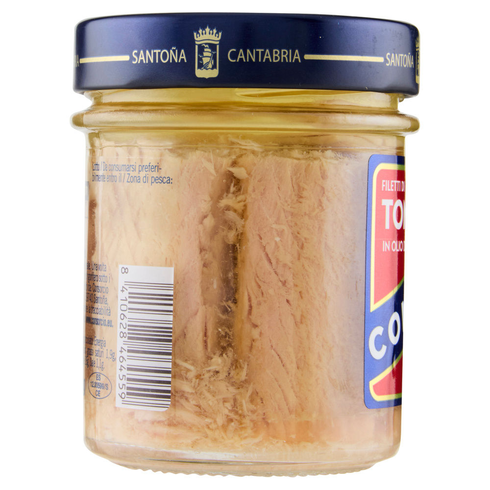 FILETTI TONNO OLIO OLIVA CONSORCIO  VASO VETRO G 180 - 6