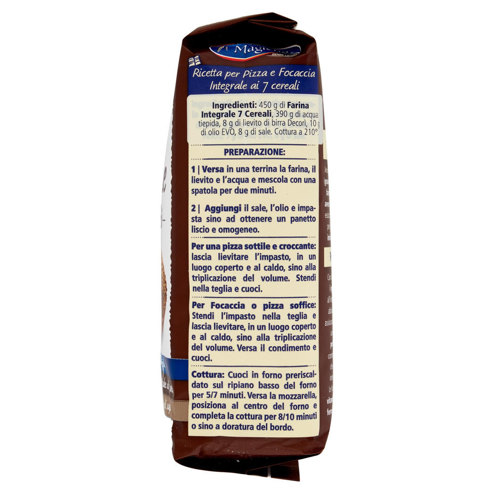 MIX INTEGRALE 7 CEREALI FARINE MAGICHE LO CONTE 900G - 5