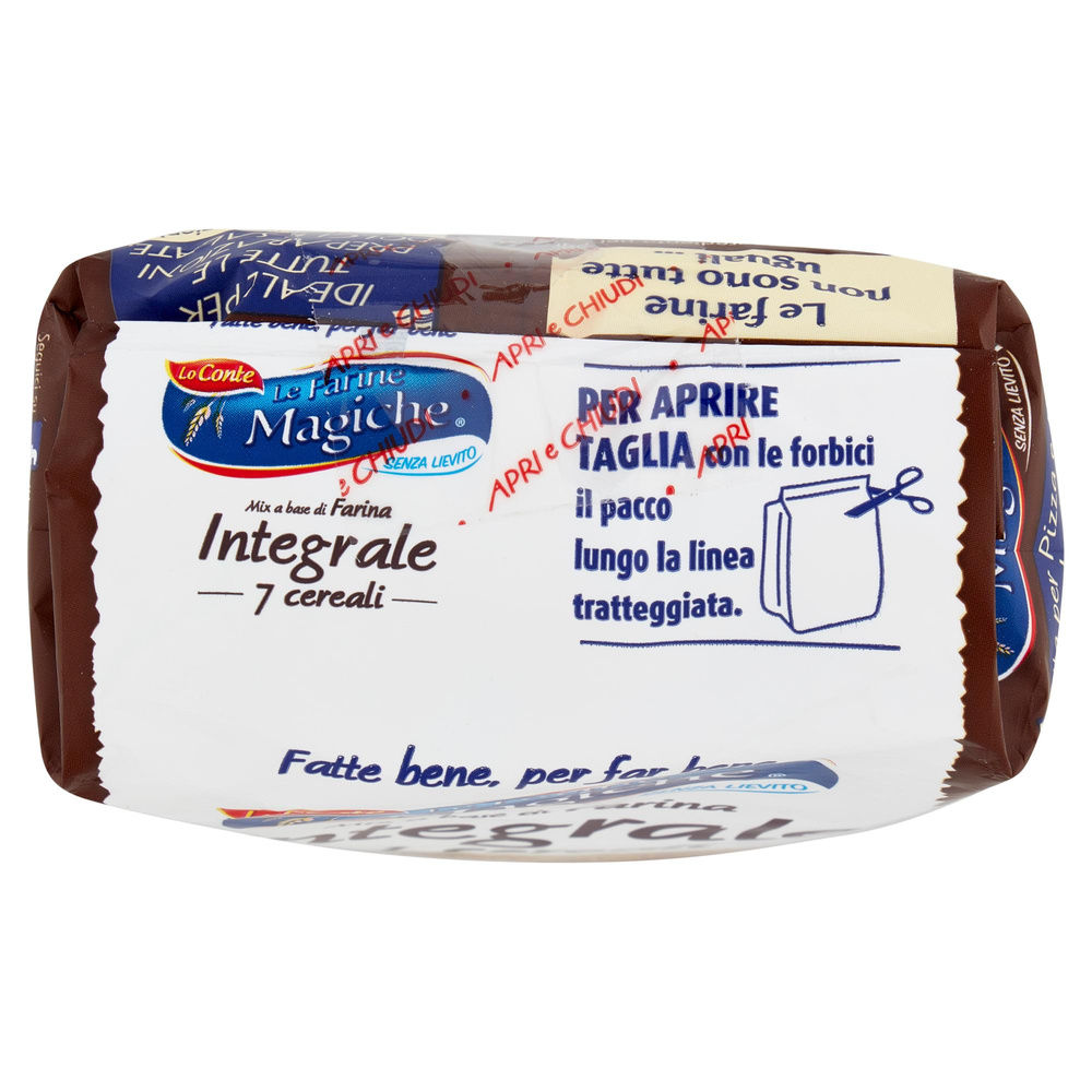 MIX INTEGRALE 7 CEREALI FARINE MAGICHE LO CONTE 900G - 2