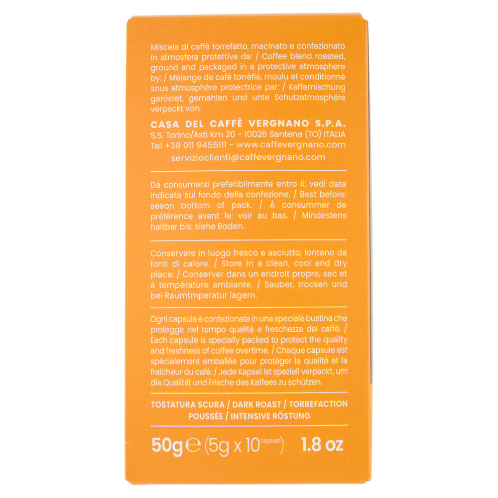 CAFFE' E'SPRESSO NAPOLI COMPOSTABILE VERGNANO 10CAPSX G 5 - 13