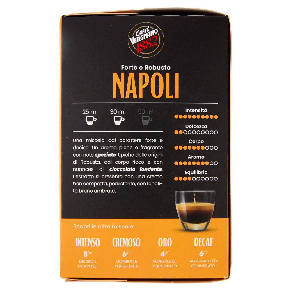 CAFFE' E'SPRESSO NAPOLI COMPOSTABILE VERGNANO 10CAPSX G 5 - 12