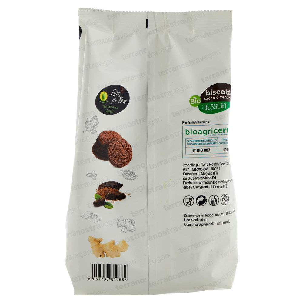 BISCOTTI CACAO/ZENZERO BIO G200 - 1