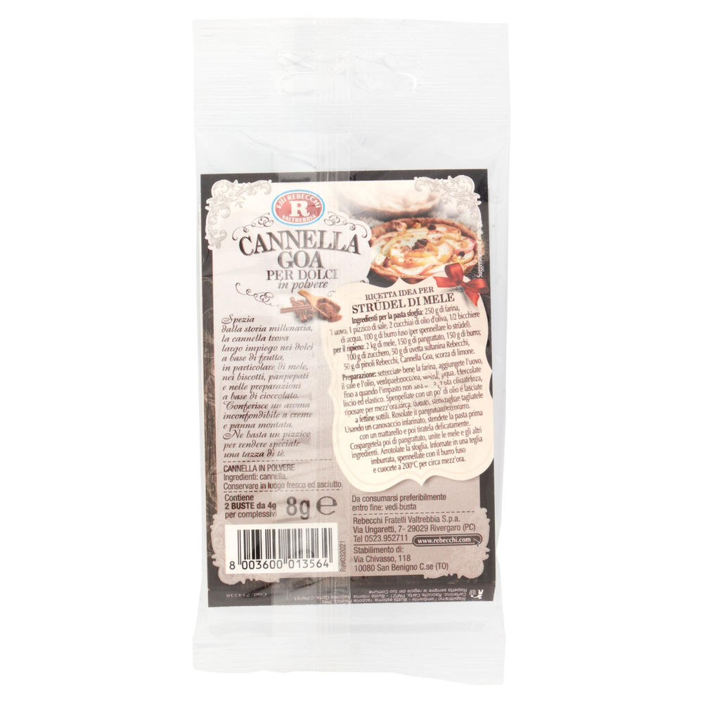CANNELLA GOA PER DOLCI  REBECCHI BUSTA G 0,008  PZ.2 - 1