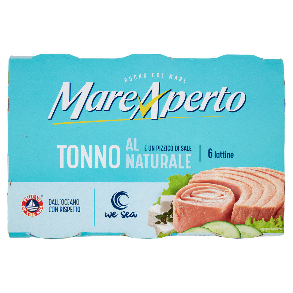 TONNO AL NATURALE E UN PIZZICO DI SALE MARE APERTO CLUSTER 6X80G SGOCC.6X56G - 4