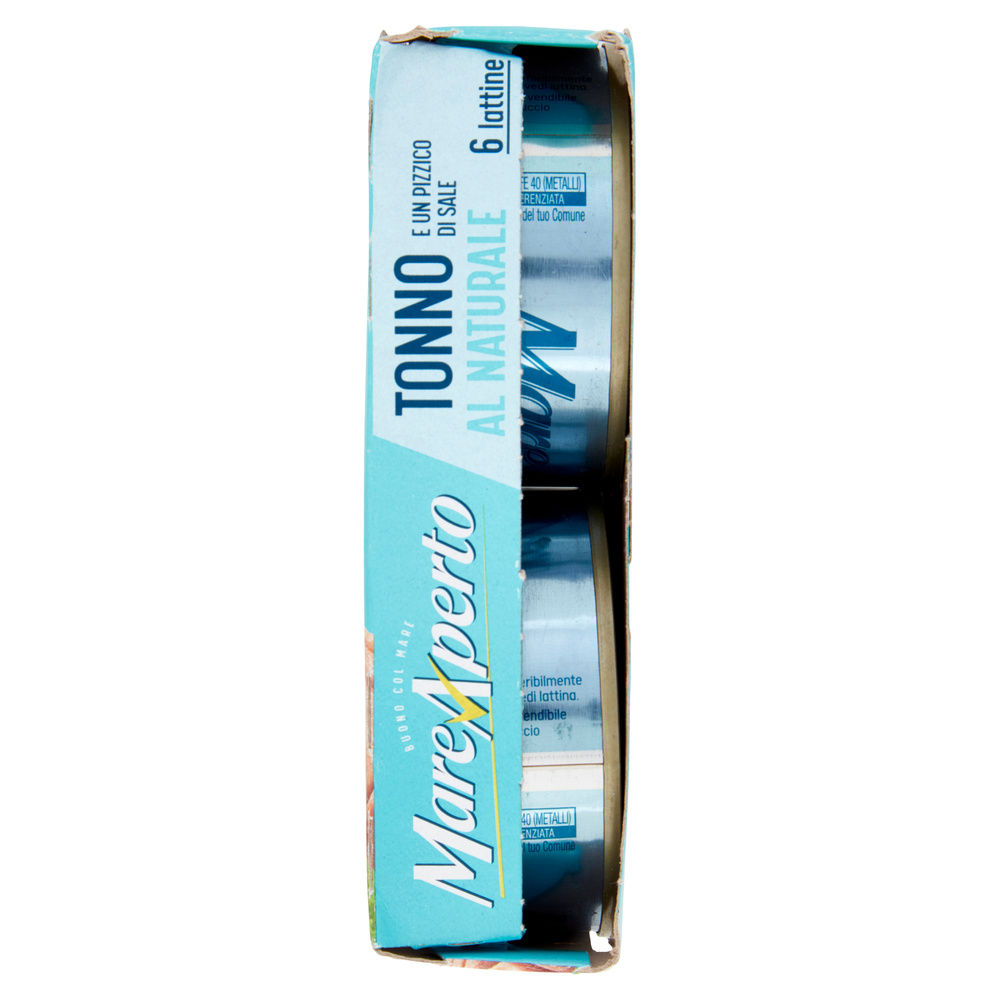 TONNO AL NATURALE E UN PIZZICO DI SALE MARE APERTO CLUSTER 6X80G SGOCC.6X56G - 3