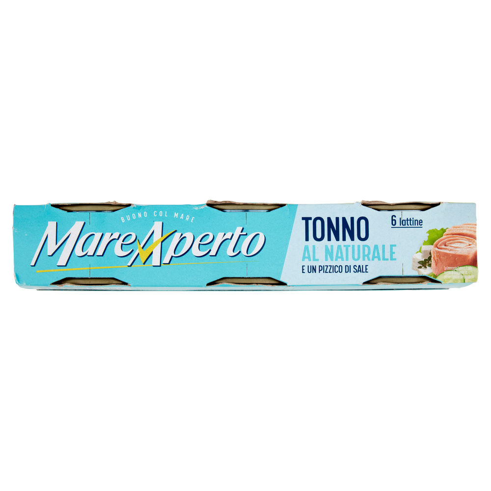 TONNO AL NATURALE E UN PIZZICO DI SALE MARE APERTO CLUSTER 6X80G SGOCC.6X56G - 7