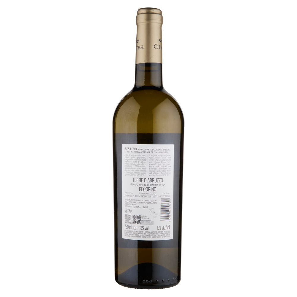 PECORINO TERRE DI CHIETI IGP SISTINA CITRA VINI 750 ML - 1